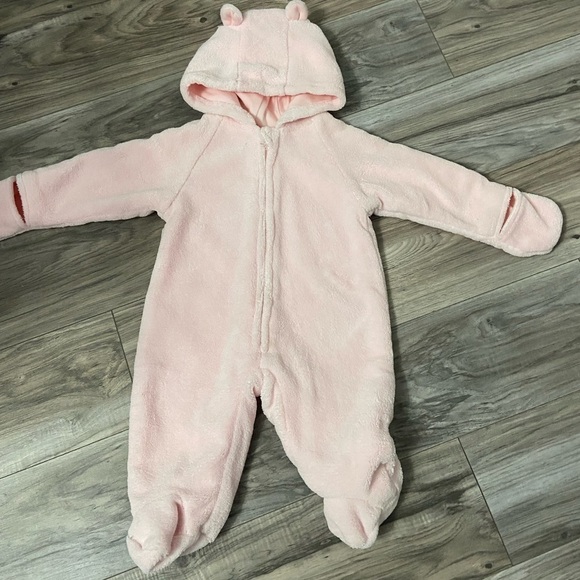 Small Wonders Baby Pink Baby Bunting Size 3/6 Months. EUC :) Will Freshly Wash - Picture 1 of 5